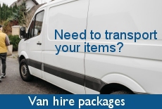Van hire for your storage transportation requirements